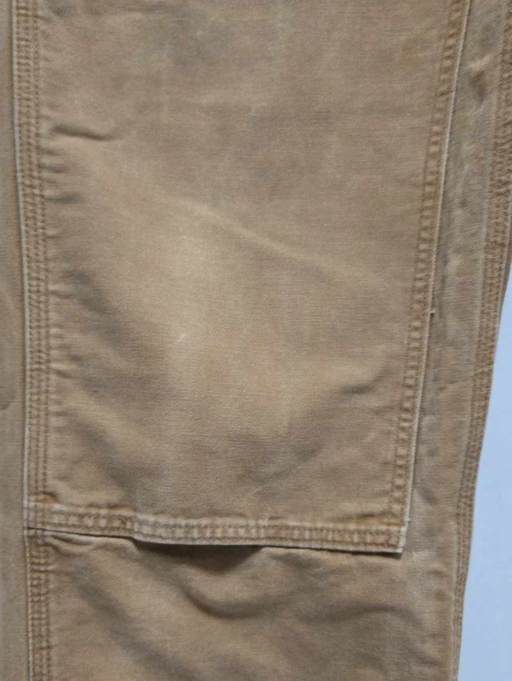 Carhartt B136 Brown Double Knee Duck Work Pants 36x32 Carpenter Dungaree